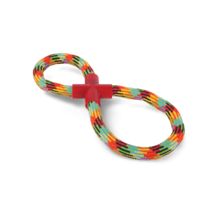 Kazoo Braided Rope Figure Eight Dog Toy - One Size