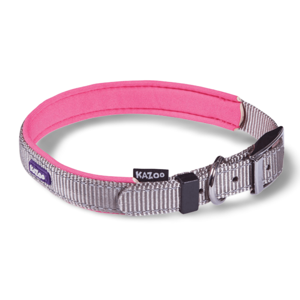 Kazoo Active Dog Collar in Silver