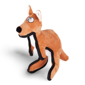 Kazoo Furries Tough Kangaroo Dog Toy - One Size