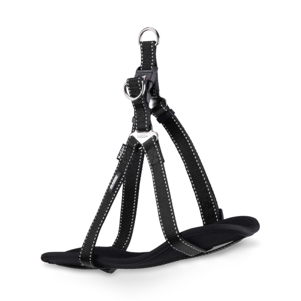 Kazoo Classic Nylon Dog Harness in Black – Medium