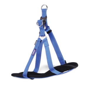 Kazoo Classic Nylon Dog Harness in Blue - Medium