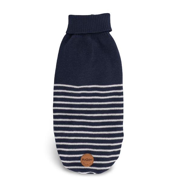 Kazoo Navy Stripe Dog Jumper