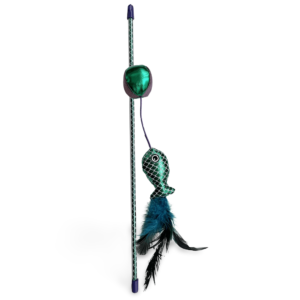 Kazoo Ripple Fish Wand Cat Toy - One Size