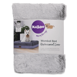 Kazoo Wombat Dog Bed Replacement Cover Grey - Medium