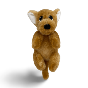 KONG Comfort Pups Peanut Soft Dog Toy Tan - Small