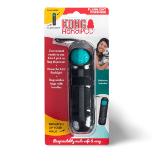KONG Handipod 2 in 1 Poop Bag Dispenser with Flashlight - each