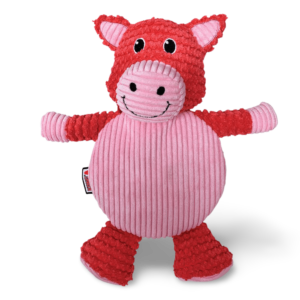 KONG Low Stuff Crackle Tummiez Pig Dog Toy - Large