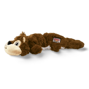 KONG Scrunch Knots Squirrel Dog Toy Brown - Small/Medium