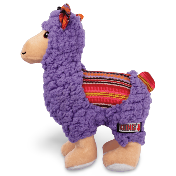 KONG Sherps Llama Plush Dog Toy – Medium