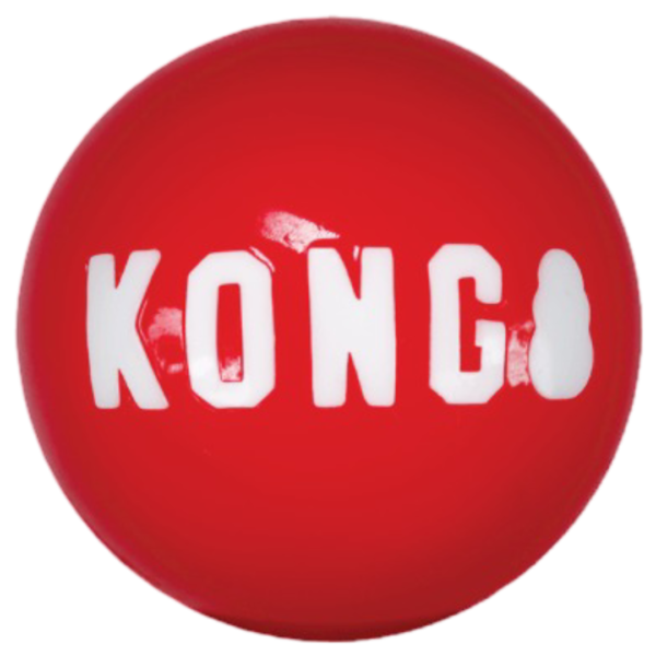 KONG Signature Large Dog Balls 3 Pack – One Size