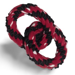 KONG Signature Rope Double Ring Tug Dog Toy - One Size