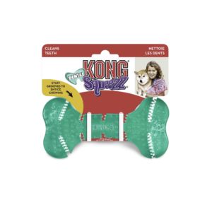 KONG Squeezz Dental Bone Chew Dog Toy - Medium