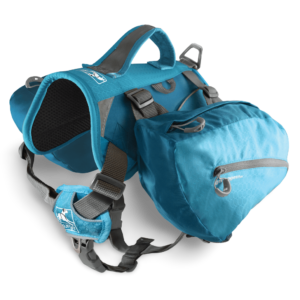 Kurgo Baxter Pack Backpack Dog Harness in Coastal Blue - Large