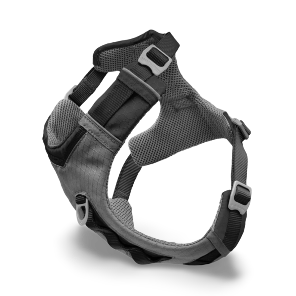 Kurgo Journey Air Padded Dog Harness in Black Grey
