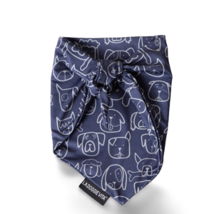 La Doggie Vita Bandana Indigo - Medium/Large