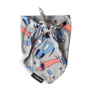 La Doggie Vita Bandana Taupe - Medium/Large