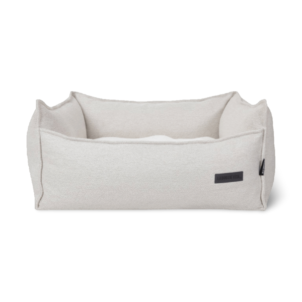 La Doggie Vita Luxe Boucle Removable Cushion Dog Bed Stone