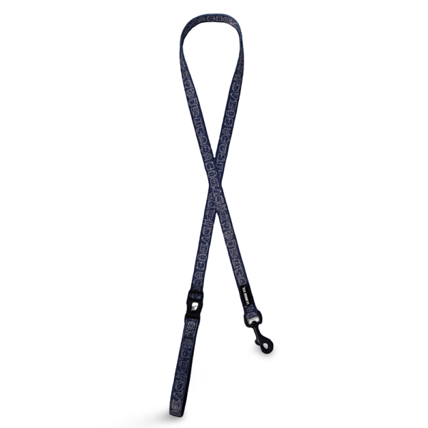 La Doggie Vita Dog Lead in Indigo Blue – Medium