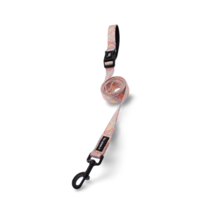 La Doggie Vita Dog Lead Neon Bone Pink - Large