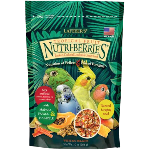 Lafeber Cockatiel Tropical Fruit Nutri Berries Bird Treats – 284g