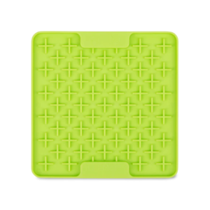 Lickimat Slow Feeder Mini Buddy Green Cat Mat - One Size
