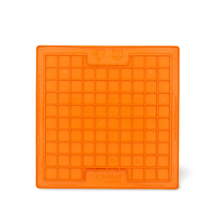 Lickimat Slow Feeder Playdate Pet Mat Feeder Orange - One Size