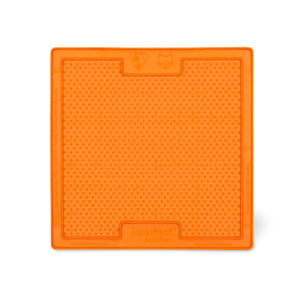 Lickimat Soother Slow Feeder Dog Lick Mat Orange - One Size