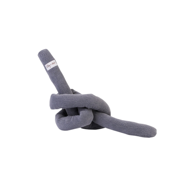 Lilly And Dash Dog Knot Toy Charcoal – One Size