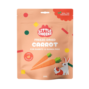 Little Cheeks Freeze Dried Carrot Treats for Small Pets - 20g