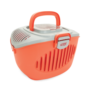 Living World Paws 2 Go Small Pet Carrier Pink And Grey