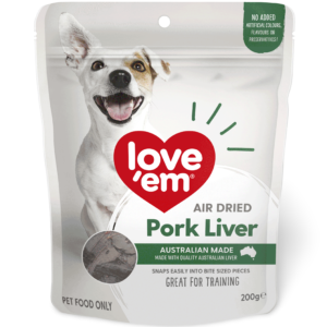 Love Em Air Dried Pork Liver Dog Treats - 200g