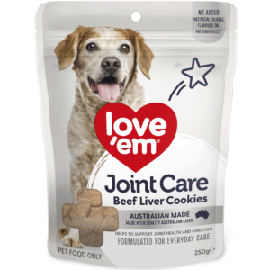 Love Em Beef Joint Care Cookie Dog Treats - 250g