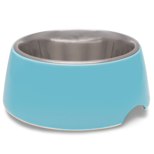 Loving Pets Retro Non Slip Dog Bowl Electric Blue - Small