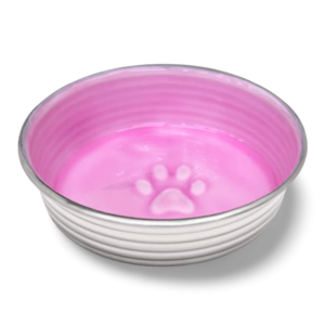 Loving Pets Le Bol Glazed Dishwasher Safe Dog Bowl Rose - Small
