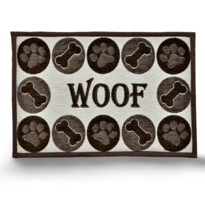 Loving Pets Woof Chenille Non Slip Fashion Dog Mat - One Size