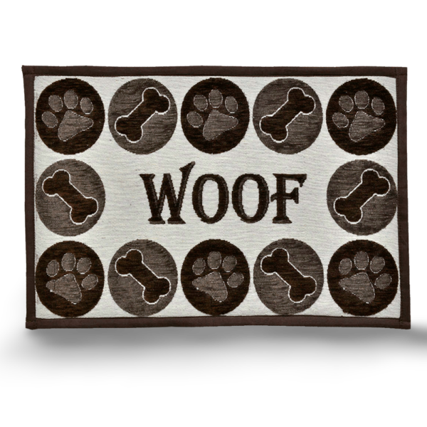 Loving Pets Woof Chenille Non Slip Fashion Dog Mat – One Size