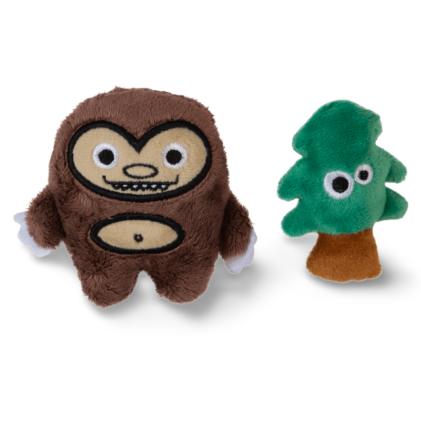 Mad Cat Sassy Sasquatch Plush 2 Pack Cat Toy – One Size