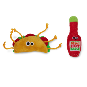 Mad Cat Taco Tuesday Plush 2 Pack Cat Toy - One Size