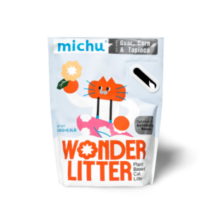 Michu Wonder Cat Litter Scented Plant Based Autobox Friendly - 2.5kg