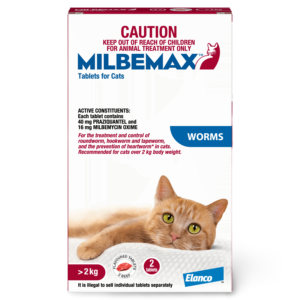 Milbemax All Wormer Tablets For Cats - 2 Tablets