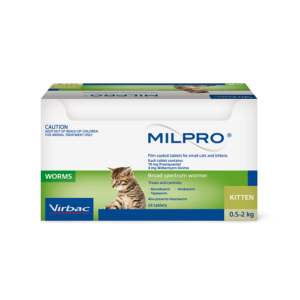Milpro Worming Tablets For Small Cats & Kittens - 24 Pack