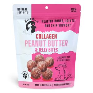 Mimi And Munch Peanut Butter And Jelly Bites Dog Treats - 150g