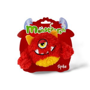Monstaargh Spike Red Monster Plush Dog Toy - small