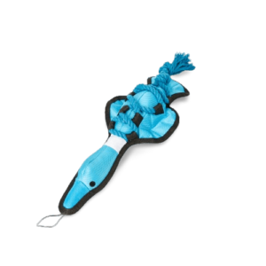 Multipet Cross Ropes Duck Blue Dog Toy - One Size
