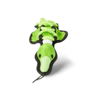 Multipet Cross Ropes Duck Green Dog Toy - One Size