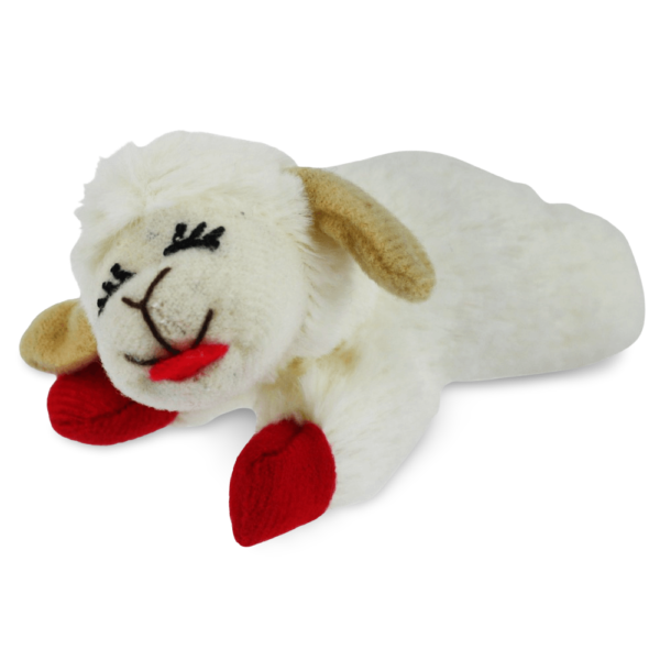 Multipet Lambchop Plush Cat Toy – One Size