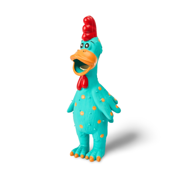 Multipet Latex Chicken Blue Dog Toy – One Size
