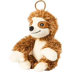Multipet Mini Bark Buddies Plush Sloth Dog Toy - One Size