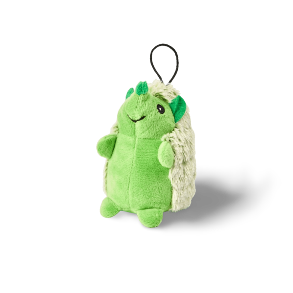 Multipet Mini Hedgehog Green Plush Dog Toy – One Size