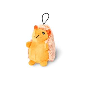 Multipet Mini Hedgehog Orange Plush Dog Toy - One Size